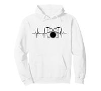 Batterie Heartline Musique Rock Heartbeat Sweat à Capuche