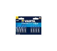 VARTA Piles AAA, lot de 8, Longlife Power, Alcalines, 1,5V, adaptées aux jouets, souris sans fil, lampes de poche, Made in Germany