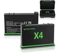 Batterie Insta 360 X4Batterie De Caméra De Sport Pour Accessoires X4Batterie De Remplacement 2500 MahBatterie Au Lithium Pour Caméra X4, Rechargeable[Hero2037]