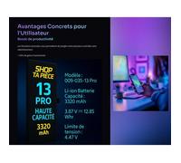 Batterie iPhone 13 Pro Haute Capacité 3320 mAh - avec puce Texas Instruments - Qualité Premium - Shop Ta Pièce