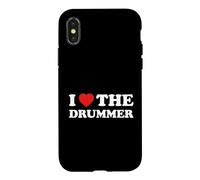 Batterie - J'aime Le Batteur - Fan de Musique Coque pour iPhone X/XS