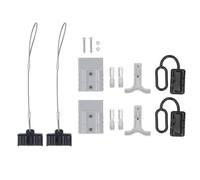Batterie Kit de connecteur Rapide 2 Set Silver Plated Copper Terminal Rapide Connect Connect Disconnect Pild 50A 600V pour Les treuils remorqueurs Motors de remorquage Équipement