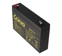 Batterie Kung Long WP7-6 plomb 6 volts 7Ah, Faston 4,8mm