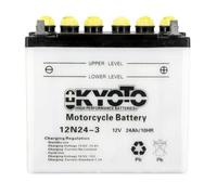 Batterie Kyoto pour moto pour motocyclette 12N24-3 / 12V 24Ah