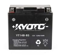 Batterie Kyoto pour Moto Yamaha 1000 FZS Fazer 2001 à 2005 YT14B-BS SLA / 12V 12Ah