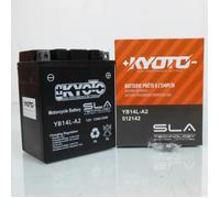 Batterie Kyoto pour Scooter Peugeot 125 Satelis Ii Compressor 2012 à 2017 YB14L-A2 SLA - 12V 14Ah - MFPN : YB14L-A2 SLA - 12V 14Ah