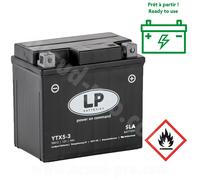 BATTERIE LANDPORT LTX5-3 12V 4A SANS ENTRETIEN SLA/TECHNOLOGIE AGM ( YTX5L-BS )