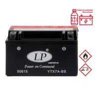 Batterie moto YTX7A-BS étanche 12V / 6Ah