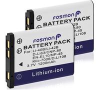 Batterie LI-40B / LI-42B pour Olympus [3.7v / 1200 mAh] (2 Pack),Remplacement Li-ION Batterie Pile pour Fujifilm FinePix