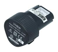 Batterie LI-ION 1500mAh 10.8V Noir Black pour MAKITA CL100, CL100DW, CL100DZ etc. remplace 194550-6, 194551-4, BL1013