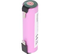 Batterie Li-ion 18650 avec cosses à souder pour outils de jardin sans fil Li-ion, 3,7V, 2600mAh, 9,6Wh