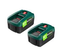 Batterie Li-Ion 18V 8,0Ah Compatible Avec Bosch PBA/PSB/PSR, Gardena P4A, Gloria 18V Power For All, Pack Pour Outils Maison Et Jardin Sans Fil, Bricolage(2 Battery 8000 mAh)
