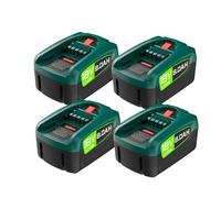 Batterie Li-Ion 18V 8,0Ah Compatible Avec Bosch PBA/PSB/PSR, Gardena P4A, Gloria 18V Power For All, Pack Pour Outils Maison Et Jardin Sans Fil, Bricolage(4PCS)
