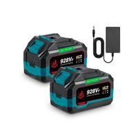 Batterie Li-ion 18V - ONEVAN - 928vf - 4,5 Ah - Lot 2 pcs + chargeur - Protections multiples