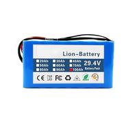 Batterie Li-ION 24V 100Ah 7S3P (Chargeur 29,4V Inclus) pour Trottinette Électrique Vélo Électrique Moped - BMS, 45A continu, Prise Bullet-SM