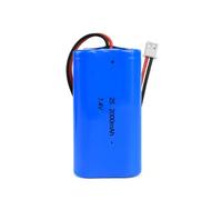 Batterie Li-ion 7,4 V 2000 mAh de rechange RC batterie rechargeable intégrée 18650 x 2 cellules pour voitures, avions, lumières de pêche, sonnette, ventilateur portable, radio, haut-parleurs, etc.