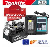 Batterie Li-ion authentique 6Ah pour outils électriques Makita BL1860 18V, remplacement LXT BL1850 BL1840 pour tournevis 18V avec BMS TPCELL 6.0Ah X1 Charger X1