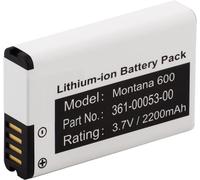 Batterie Li-ion compatible avec Garmin Alpha 100 Handheld,Monterra,Montana 600,600T,600T Camo,650,650T. Remplace 010-11599-00,010-11654-03,361-00053-00,Li-Ion 2200 mAh