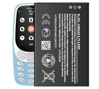 Batterie Li-ion compatible avec Nokia BL-4UL, BL-4WL 1300 mAh (3,7 V) pour Asha 225, 3310, 3310 3G, modèle 2017