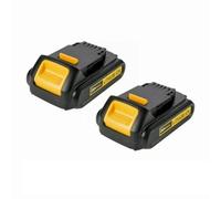 Batterie Li-ion DCB203 18 V 20 V 3,0 Ah compatible avec les outils Dewalt Max 205 DCB206 DCB204 DCB200 DCB182 DCB180 DCB230 DCD DCF DCG Series(2 Pack 3.0Ah-Black)