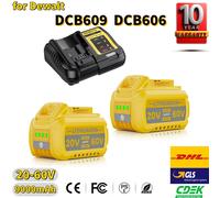 Batterie Li-ion de remplacement MAX 20V/60V 9000mAh pour DeWalt DCB609, compatible avec les batteries d'outils DeWalt DCB609, DCB547-XJ, DCB606, DCB201 1 Battery