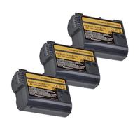 Batterie Li-ion EN-EL15C + Double Chargeur De Batterie, Compatible For Nikon, EN-EL15 EL15A MH-25 MH-25a Z5 Z6 II Z7 Z7II Z8 D600 D750 D800E D810 D7100(3x Batteries)
