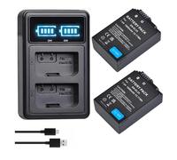 Batterie Li-ION Rechargeable 7,6 V 1680 MAh EN-EL25 ENEL25B Et Chargeur USB LED, Compatible avec Nikon, for Appareil Photo Z FC Z50 Z30 ZFC(2 Battery 1charger)