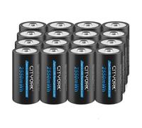 Batterie Li-Ion rechargeable, capacité 2550mWh, 1800 cycles, 16 pièces
