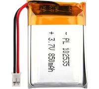 Batterie Li-Po Lithium-Ion 3,7 V 850 Mah 102535 Avec Connecteur 2p Ph Avec Grille De 2,0 Mm