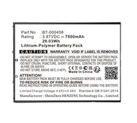 Batterie Li-Pol 3.87V 7500mAh 30Wh - BT-000456 / BT-000456-30 / BTRY-ET4X-10IN1-01 - Pour ZEBRA ET40 10" et ET45 10"