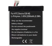 Batterie Li-polymère compatible avec HTC Desire 530 4G, 3,85 V, 2200 mAh, 8,5 Wh