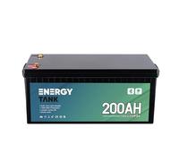 Batterie LiFePO4 12V 200Ah Smart Bluetooth avec BMS intégré IP67 | Batterie lithium fer phosphate à décharge profonde, plus de 3000 cycles et capacité utile à 100%