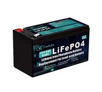 Batterie Lifepo4 12V 8Ah, Batterie Lithium Rechargeable à Décharge Profonde Pouvant Atteindre plus de 3000 cycles, BMS 10A intégré, utilisée pour l'énergie solaire/éolienne
