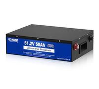 Batterie LiFePO4 48 V 50 Ah pour chariot de golf, BMS 50 A intégrée, batterie au lithium avec cellules de classe A, parfaite pour les camping-cars, les chariots, les moteurs de trolling, les maisons