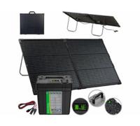 Batterie LiFePO4 768 Wh avec panneau solaire 100 W et câble TKA