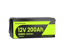 Batterie LiFePO4 CyperOcean 12V 200Ah 2560Wh - BMS basse température - 6000 cycles - camping-car solaire