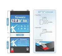 Batterie LiFePO4, fonction de protection BMS améliorée, cellules de classe A, vert armée