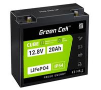 Green Cell LFPGC12V20AH CUBE Batterie LiFePO4 20Ah 12.8V 256Wh Lithium-Fer-Phosphate pour Tracteur tondeuse, Tondeuse, Véhicules électriques