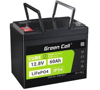 Green Cell LFPGC12V60AH CUBE Batterie LiFePO4 60Ah 12.8V 768Wh Lithium-Fer-Phosphate pour Moteurs électriques, Camping-car, Vérins