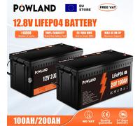 Batterie Lifepo4 haute intensité 12V 24V 100Ah 200Ah 300Ah, longue durée de vie, BMS intégré, IP65, compatible en série et en parallèle. IBattery-300AH-12V