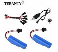 Batterie Lipo 14500 3.7V 800mAh avec USB pour voiture RC JJRC C2 D828, accessoires pour jouets de voiture RC de cascade Bleu