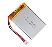 Batterie LiPo 3,7 V 1000 mAh 503450 avec connecteur 2P-PH, batterie au lithium polymère rechargeable pour haut-parleurs Bluetooth, caméras embarquées, appareils portables et appareils électroniques