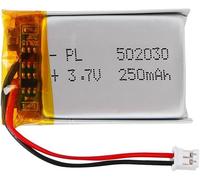 Batterie Lipo 3,7 V,250 mAh 502030 lithium-polymère avec connexion 2P-PH avec pas de 2,0 mm