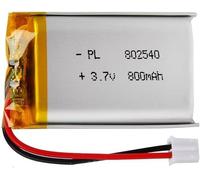 Batterie Lipo 3,7 V,650 Mah 802540 Lithium-Polymère Avec Connexion 2p-Ph Avec Pas De 2,0 Mm