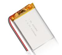 Batterie LiPo 3.7V 1200mAh 603450 - Batterie Lithium-polymère Rechargeable avec Carte de Protection et connecteur Micro JST 1.25 pour appareils électroniques