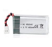 Batterie Lipo 3.7V 650mAh pour Drones et Modélisme RC Compatible avec Syma X5 X5C X5SC X5SW, Cheerson CX-30W Légère et Durable, Argent G