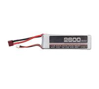 Batterie LiPo 35C 2600mAh 2S 7.4V, Performance puissante et Stable, Batterie RC pour hélicoptère et Avion RC (Prise en T)