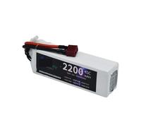 Batterie LiPo 4S 14,8 V 1500 mAh, 1800 mAh, 2200 mAh, 2600 mAh, 3300 mAh, 3000 mAh, 45 C/60 C, Compatible avec Les Drones RC FPV, quadricoptères, Voitures de Course Deans/XT60(4S1500 45C T)