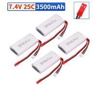 Batterie Lipo 7.4V 3500mah 20C 2S pour émetteur Radiolink RC3S RC4GS RC6GS li-polymère avec prise JST batterie 7.4V EU NO BATTERY