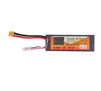 Batterie Lipo 7.4V 6000mAh 30C 2S avec Prise XT60, Accessoire de Remplacement pour Voiture de Course H210 RC Quadcopter